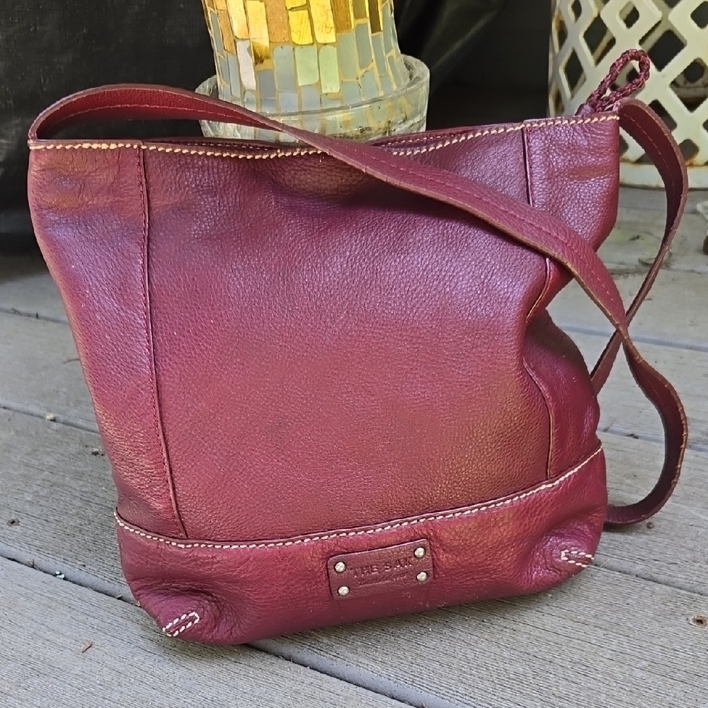 The Sak  Red Leather Shoulder Bag